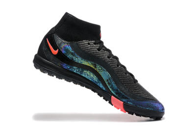 Men's Nike Air Zoom Mercurial Superfly 10 Elite TF Football Shoes - Black/Grey/Pink