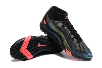 Men's Nike Air Zoom Mercurial Superfly 10 Elite TF Football Shoes - Black/Grey/Pink