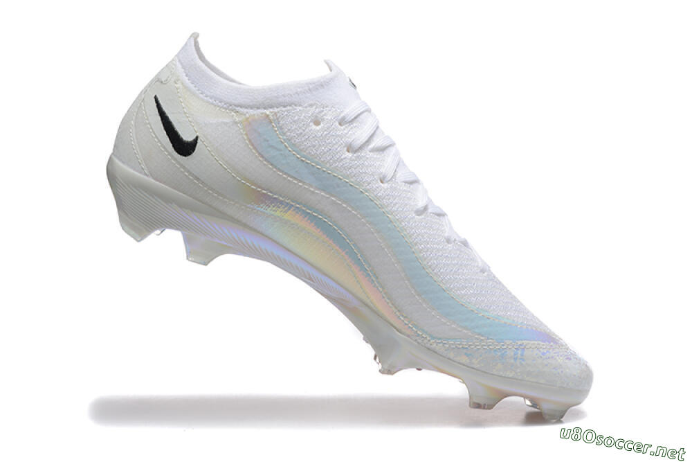 Men's Nike Air Zoom Mercurial Vapor 16 Elite FG Football Boots - White/Black 7