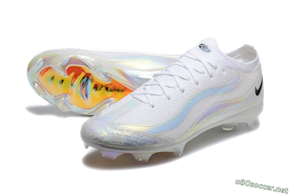 Men's Nike Air Zoom Mercurial Vapor 16 Elite FG Football Boots - White/Black 3