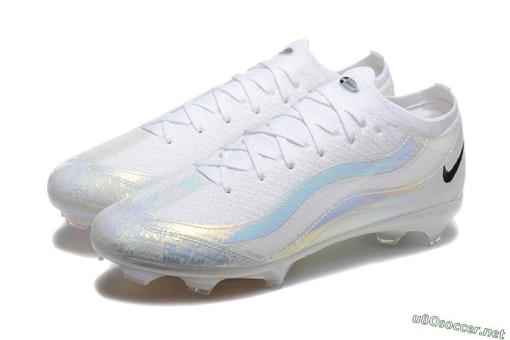 Men's Nike Air Zoom Mercurial Vapor 16 Elite FG Football Boots - White/Black 5