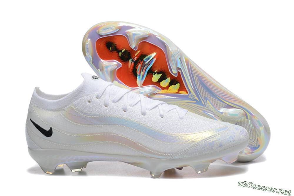 Men's Nike Air Zoom Mercurial Vapor 16 Elite FG Football Boots - White/Black 2