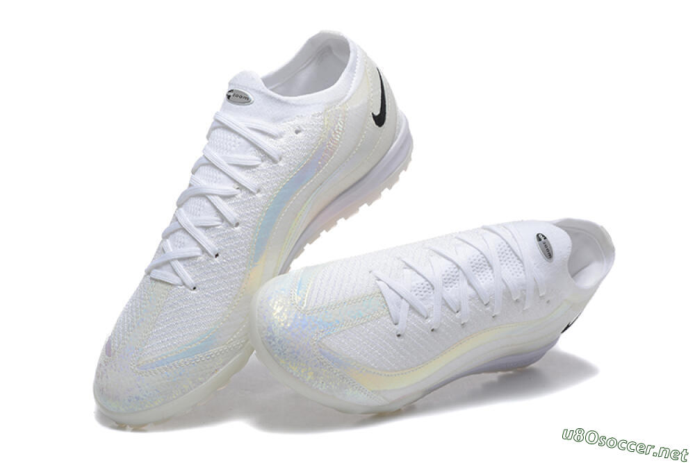 Men's Nike Air Zoom Mercurial Vapor 16 Elite TF Football Shoes - White/Black 6