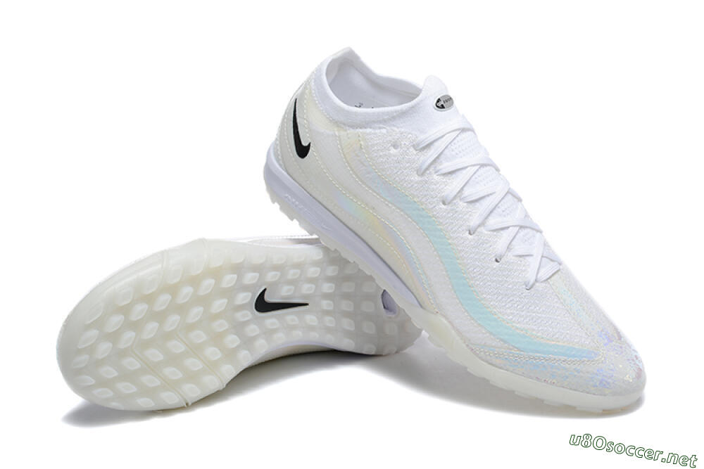 Men's Nike Air Zoom Mercurial Vapor 16 Elite TF Football Shoes - White/Black 4