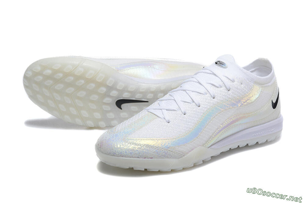 Men's Nike Air Zoom Mercurial Vapor 16 Elite TF Football Shoes - White/Black 3