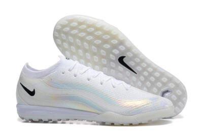 Men's Nike Air Zoom Mercurial Vapor 16 Elite TF Football Shoes - White/Black