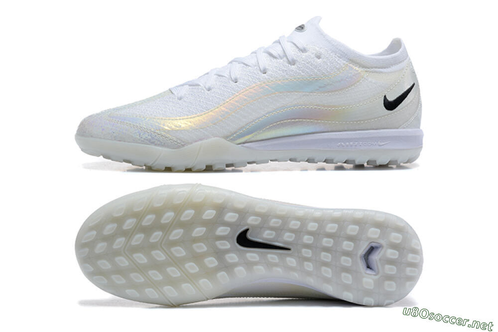Men's Nike Air Zoom Mercurial Vapor 16 Elite TF Football Shoes - White/Black 1