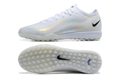 Men's Nike Air Zoom Mercurial Vapor 16 Elite TF Football Shoes - White/Black