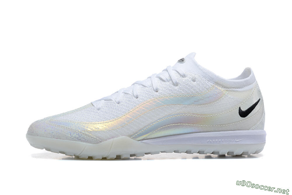 Men's Nike Air Zoom Mercurial Vapor 16 Elite TF Football Shoes - White/Black 0