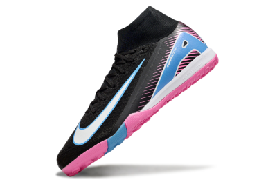Unisex Nike Air Zoom Mercurial Superfly 10 Elite TF Football Shoes - Black/White/Blue/Pink