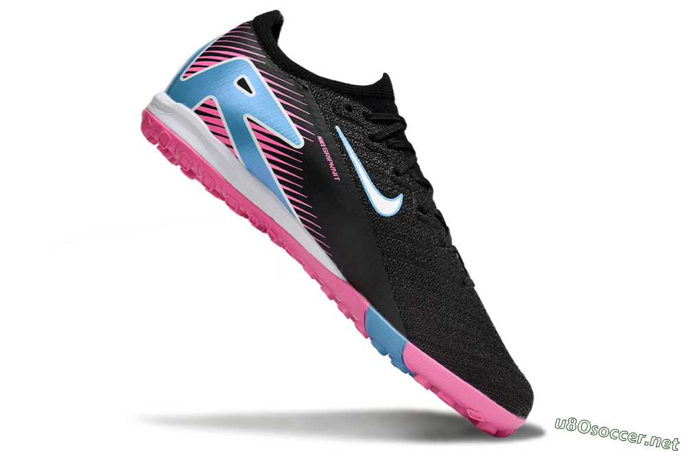 Unisex Nike Air Zoom Mercurial Vapor 16 Elite TF Football Shoes - Black/White/Jade 4