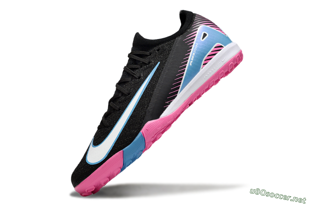 Unisex Nike Air Zoom Mercurial Vapor 16 Elite TF Football Shoes - Black/White/Jade 5