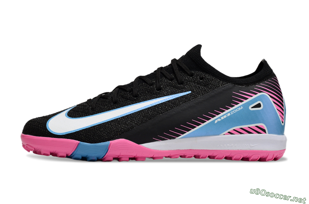 Unisex Nike Air Zoom Mercurial Vapor 16 Elite TF Football Shoes - Black/White/Jade 0