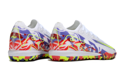 Unisex Nike Air Zoom Mercurial Vapor 16 Elite TF Football Shoes - White/Yellow/Purple/Red