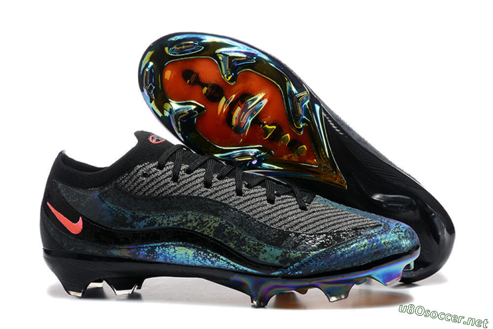 Men's Nike Air Zoom Mercurial Vapor 16 Elite FG Football Boots - Black/Grey/Pink 2