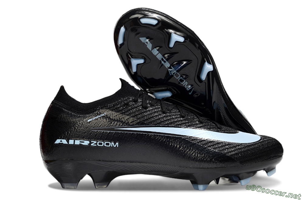 Unisex Nike Air Zoom Mercurial Vapor 16 Elite FG Football Boots - Black/Jade 2