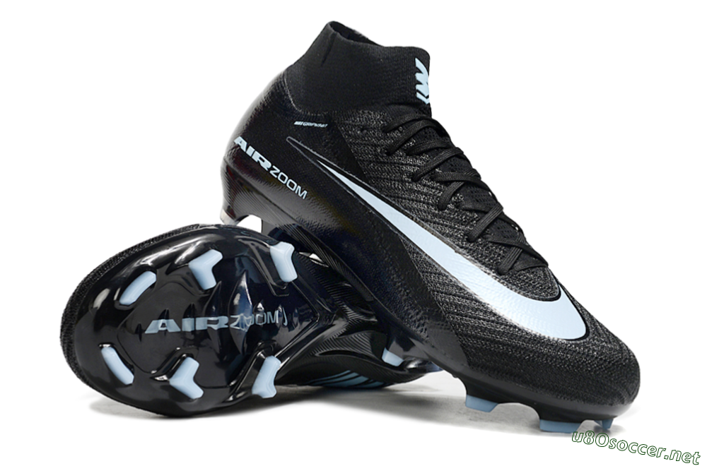 Unisex Nike Air Zoom Mercurial Superfly 10 Elite FG Football Boots - Black/Jade 1