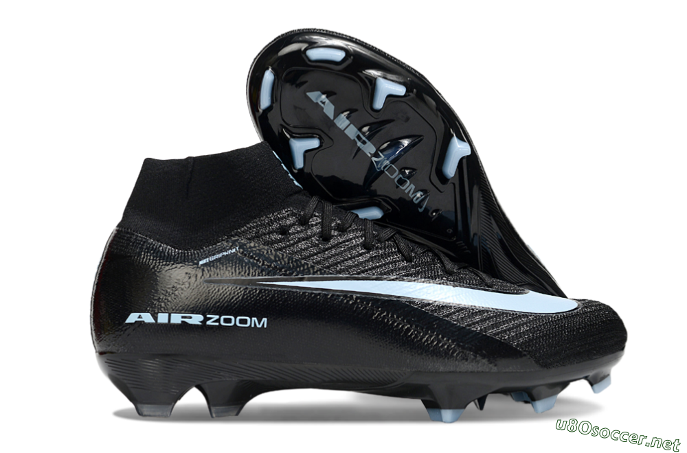 Unisex Nike Air Zoom Mercurial Superfly 10 Elite FG Football Boots - Black/Jade 2