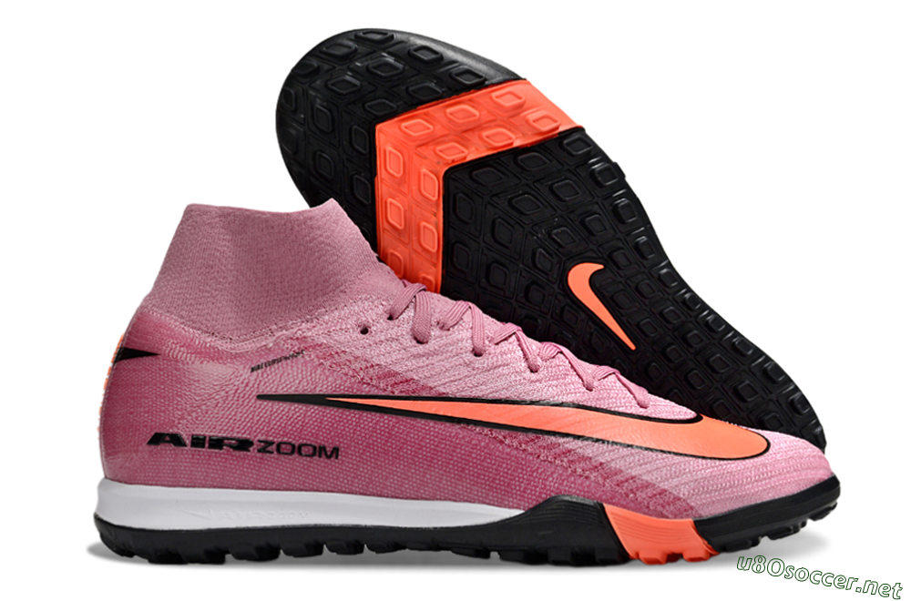 Unisex Nike Air Zoom Mercurial Superfly 10 Elite TF Football Shoes - Red/Black 2
