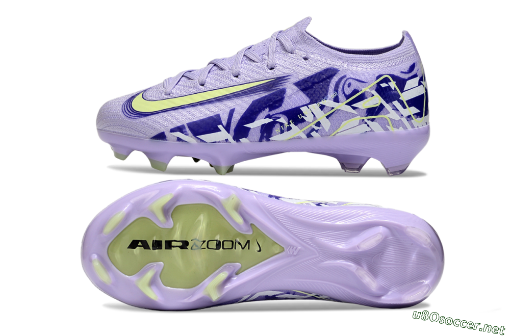 Kids Nike Air Zoom Mercurial Vapor 16 Elite FG Football Boots - Purple/Yellow 1