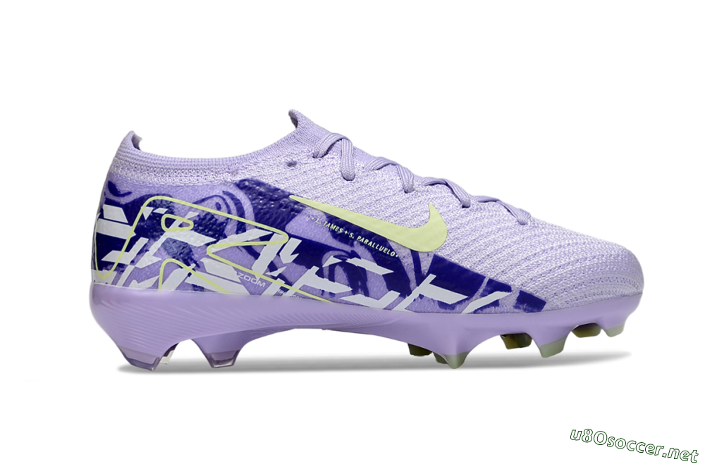 Kids Nike Air Zoom Mercurial Vapor 16 Elite FG Football Boots - Purple/Yellow 5