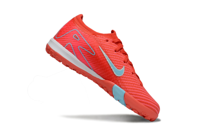 Kids Nike Air Zoom Mercurial Vapor 16 Elite TF Football Shoes - Red/Silver/Jade