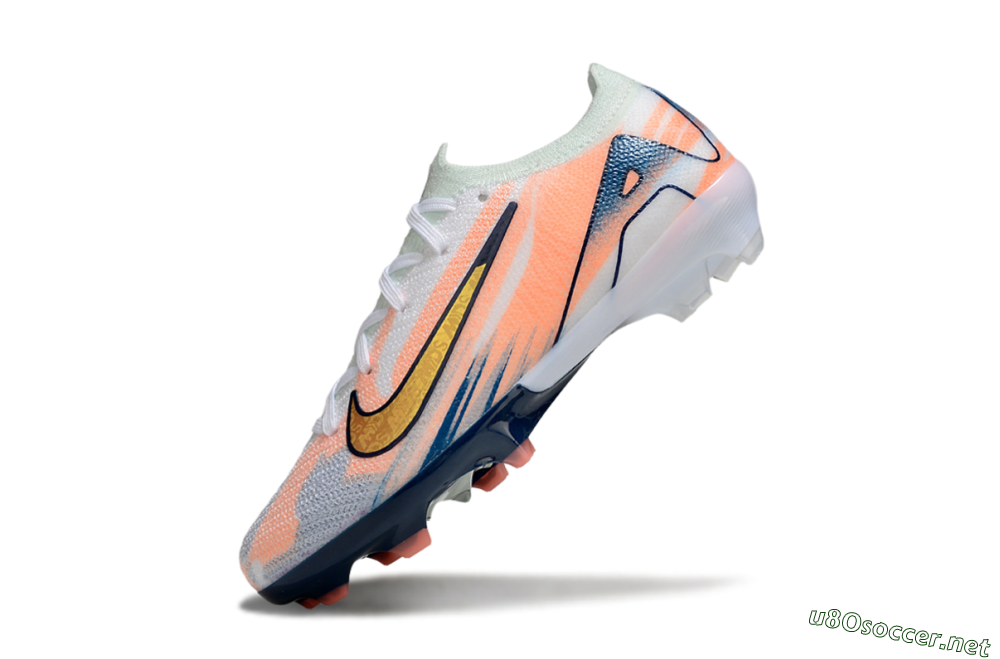 Kids Nike Air Zoom Mercurial Vapor 16 Elite FG Football Boots - Pink/Yellow/Blue 4