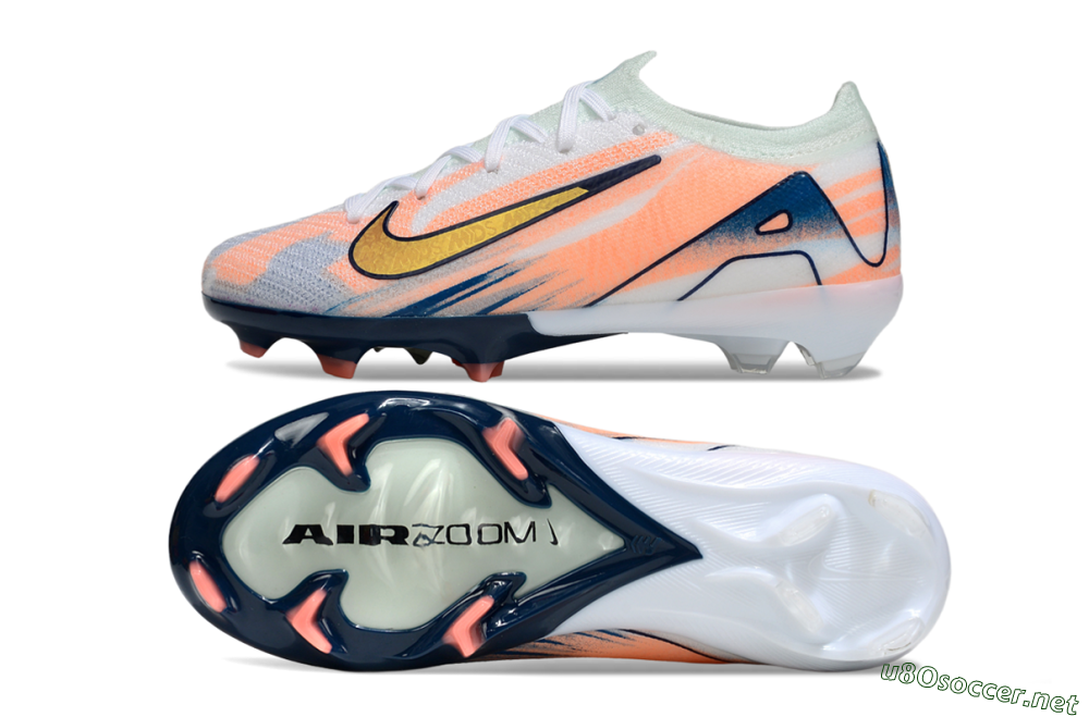 Kids Nike Air Zoom Mercurial Vapor 16 Elite FG Football Boots - Pink/Yellow/Blue 1