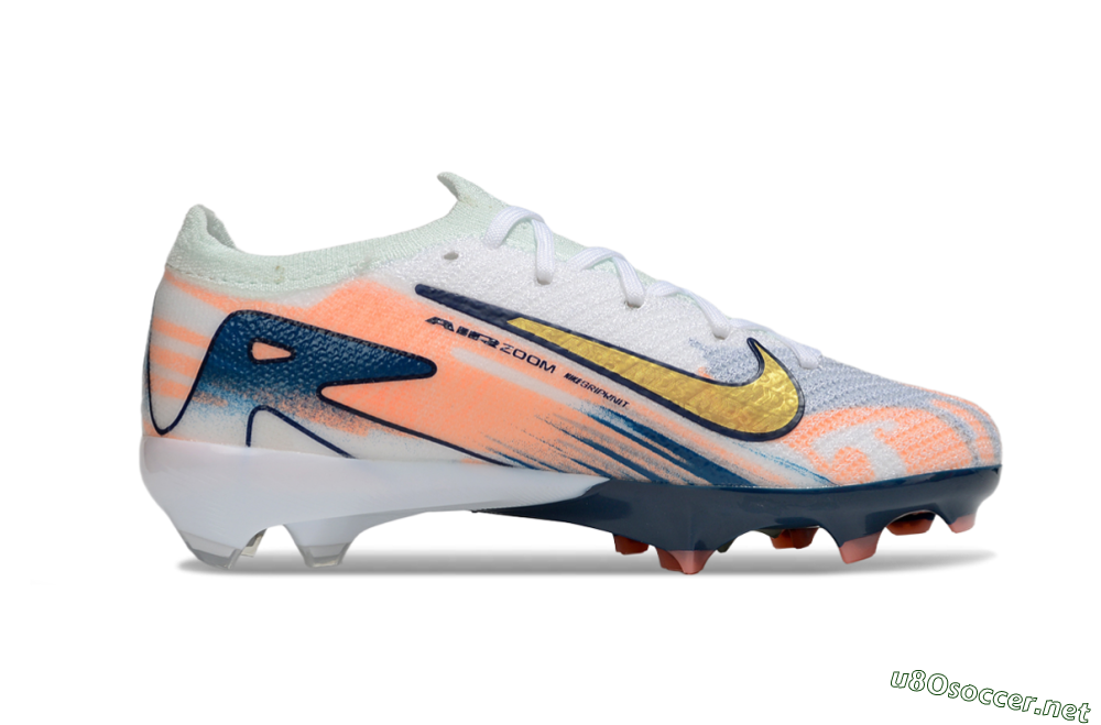 Kids Nike Air Zoom Mercurial Vapor 16 Elite FG Football Boots - Pink/Yellow/Blue 5
