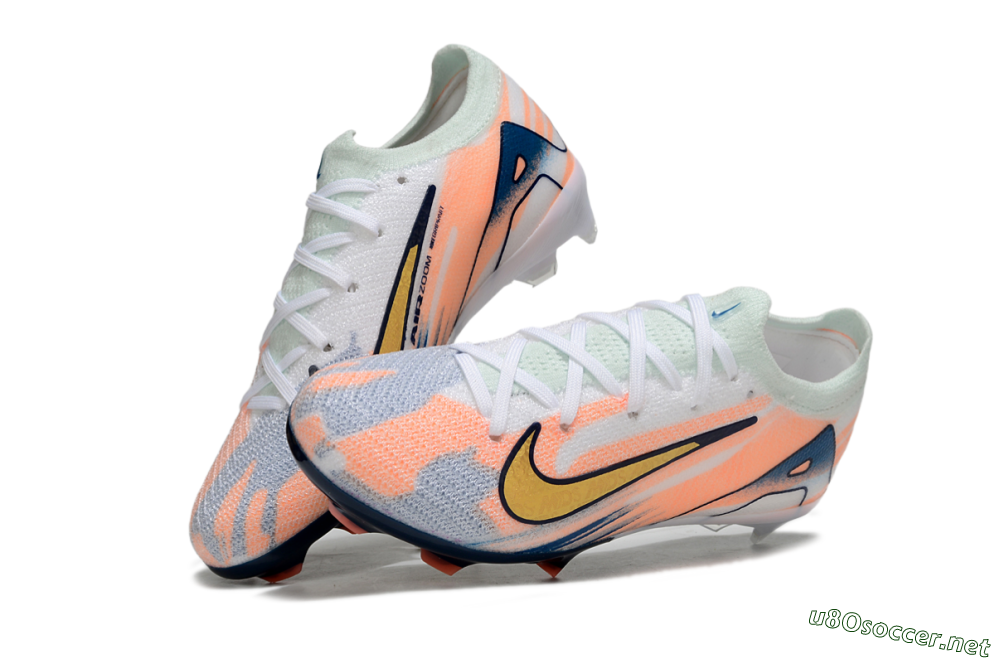 Kids Nike Air Zoom Mercurial Vapor 16 Elite FG Football Boots - Pink/Yellow/Blue 0