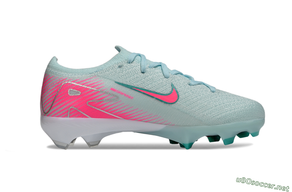 Kids Nike Air Zoom Mercurial Vapor 16 Elite FG Football Boots - Jade/Pink/White 5