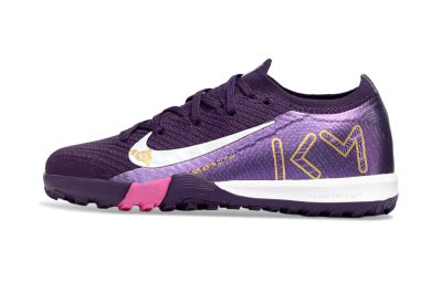 Kids Nike Air Zoom Mercurial Vapor 16 Elite TF Football Shoes - Purple/White/Gold
