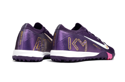 Kids Nike Air Zoom Mercurial Vapor 16 Elite TF Football Shoes - Purple/White/Gold