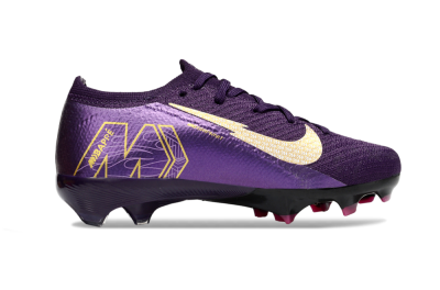 Kids Nike Air Zoom Mercurial Vapor 16 Elite FG Football Boots - Purple/White/Gold