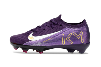 Kids Nike Air Zoom Mercurial Vapor 16 Elite FG Football Boots - Purple/White/Gold