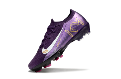 Kids Nike Air Zoom Mercurial Vapor 16 Elite FG Football Boots - Purple/White/Gold