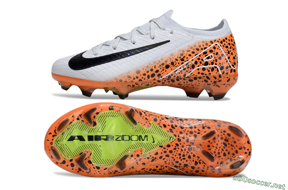 Kids Nike Air Zoom Mercurial Vapor 16 Elite FG Football Boots - Grey/Black/Leopard 1