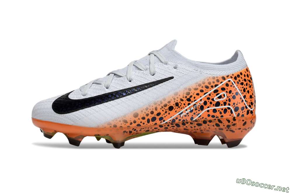 Kids Nike Air Zoom Mercurial Vapor 16 Elite FG Football Boots - Grey/Black/Leopard 2