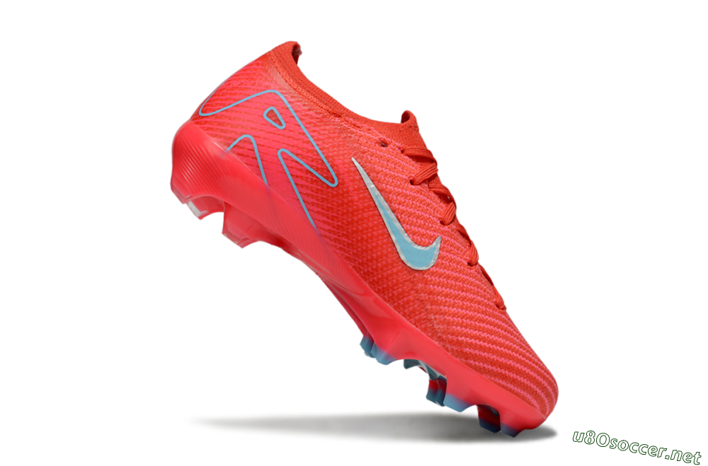 Kids Nike Air Zoom Mercurial Vapor 16 Elite FG Football Boots - Red/Silver/Jade 3