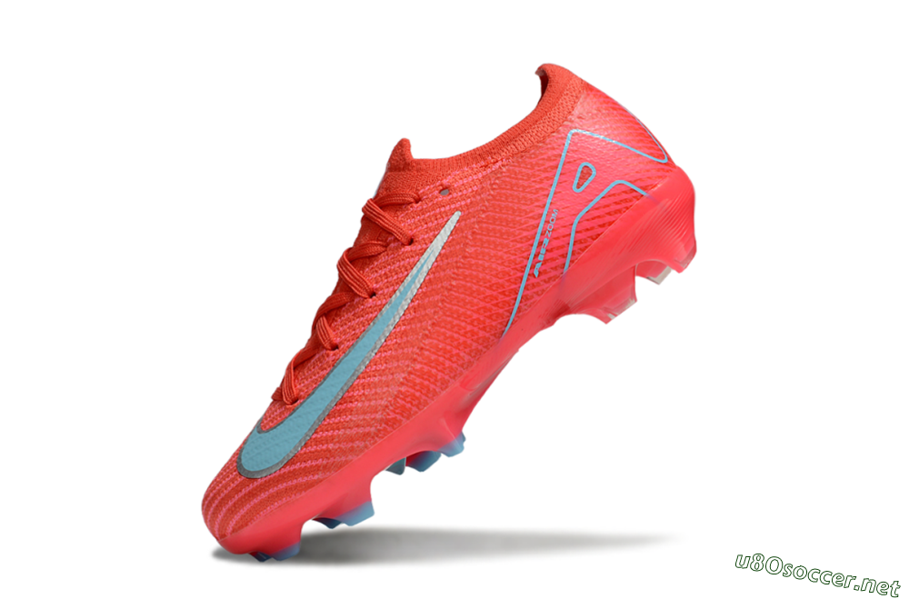 Kids Nike Air Zoom Mercurial Vapor 16 Elite FG Football Boots - Red/Silver/Jade 4