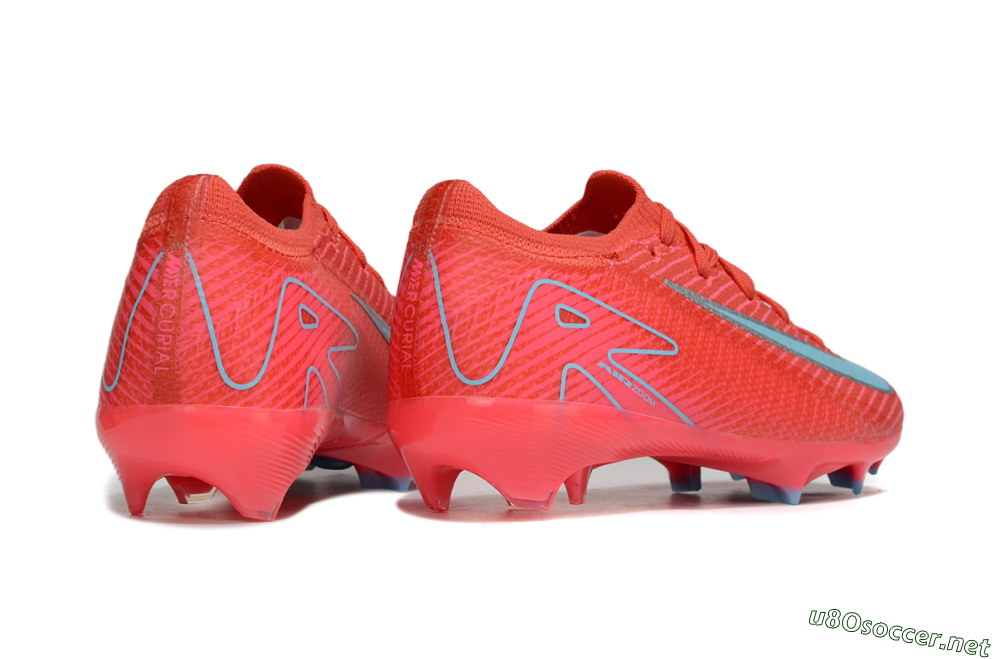Kids Nike Air Zoom Mercurial Vapor 16 Elite FG Football Boots - Red/Silver/Jade 6