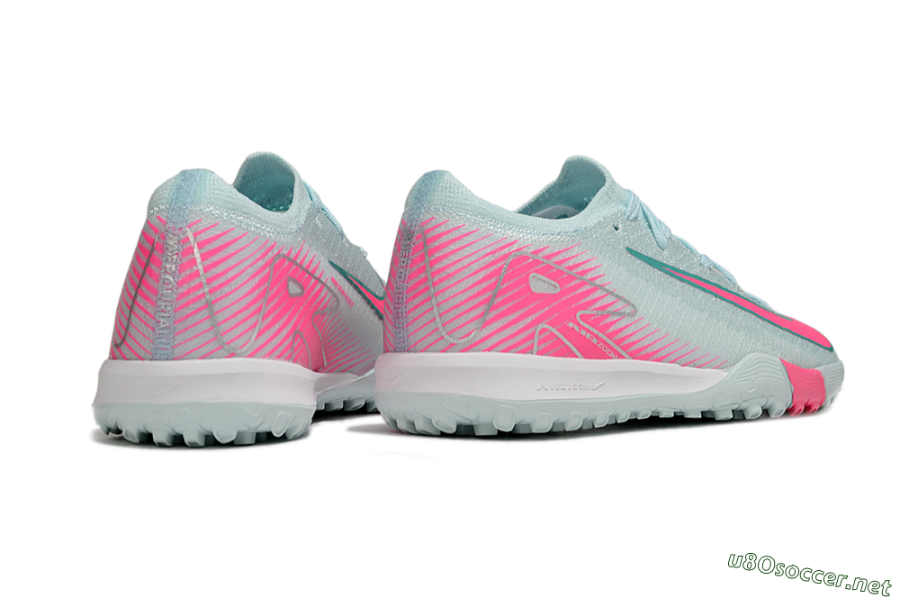 Kids Nike Air Zoom Mercurial Vapor 16 Elite TF Football Shoes - Jade/Pink/Silver 6