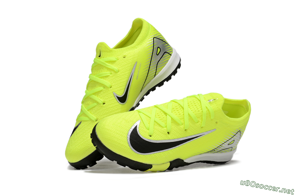 Kids Nike Air Zoom Mercurial Vapor 16 Elite TF Football Shoes - Yellow/Black/Silver 0