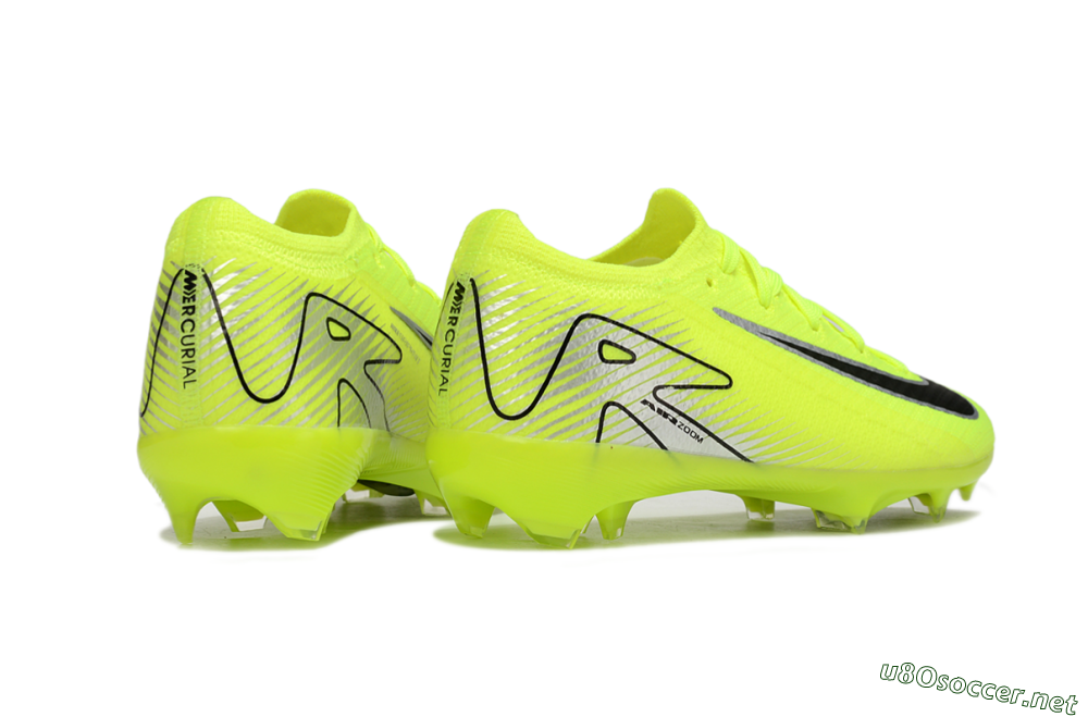 Kids Nike Air Zoom Mercurial Vapor 16 Elite FG Football Boots - Yellow/Black/Silver 7