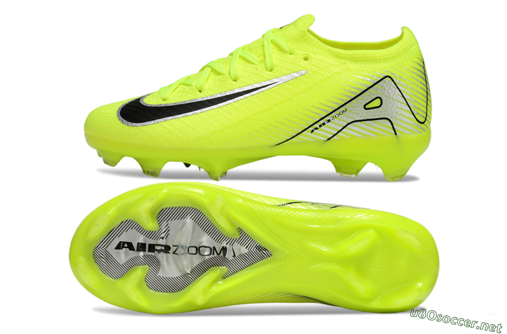 Kids Nike Air Zoom Mercurial Vapor 16 Elite FG Football Boots - Yellow/Black/Silver 1