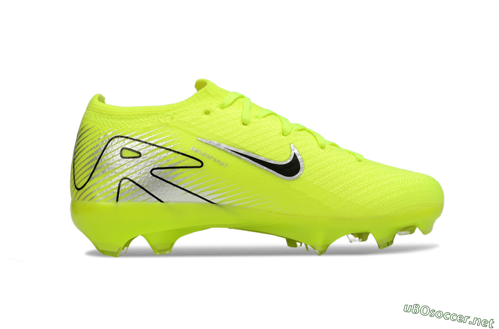 Kids Nike Air Zoom Mercurial Vapor 16 Elite FG Football Boots - Yellow/Black/Silver 6