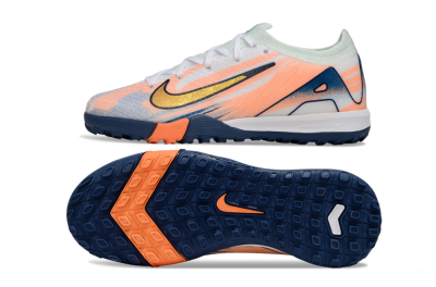 Kids Nike Air Zoom Mercurial Vapor 16 Elite TF Football Shoes - Pink/Yellow/Blue