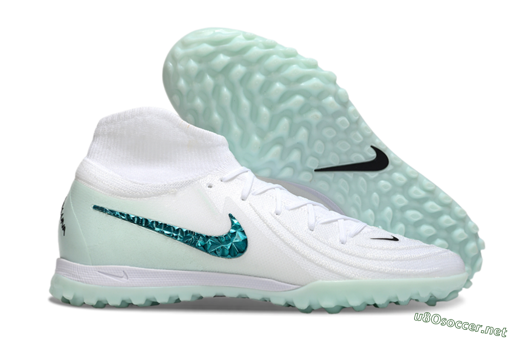 Unisex Nike Phantom Luna Elite TF Football Shoes - Beige/Green 2