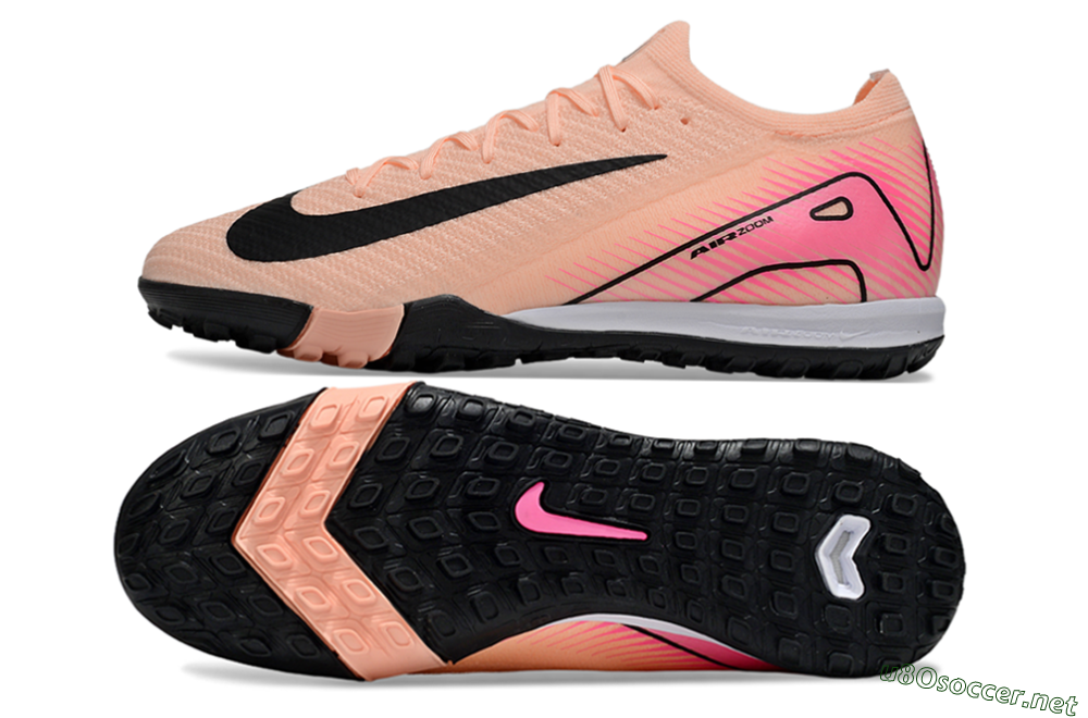 Unisex Nike Air Zoom Mercurial Vapor 16 Elite TF Football Shoes - Pink/Black/White 1