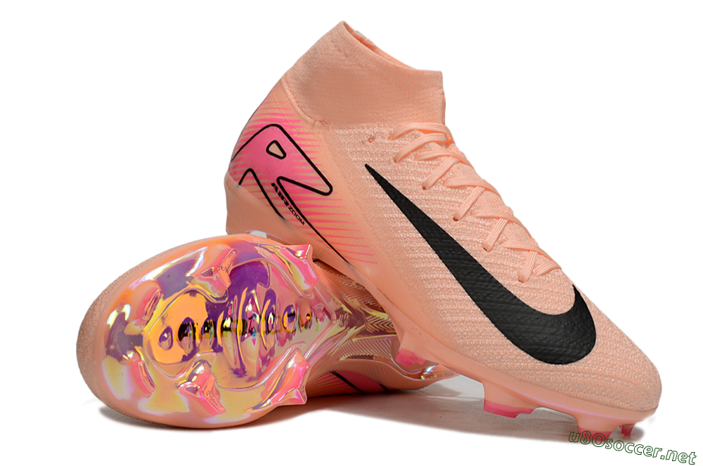 Unisex Nike Air Zoom Mercurial Superfly 10 Elite FG Football Boots - Pink/Black/Red 3